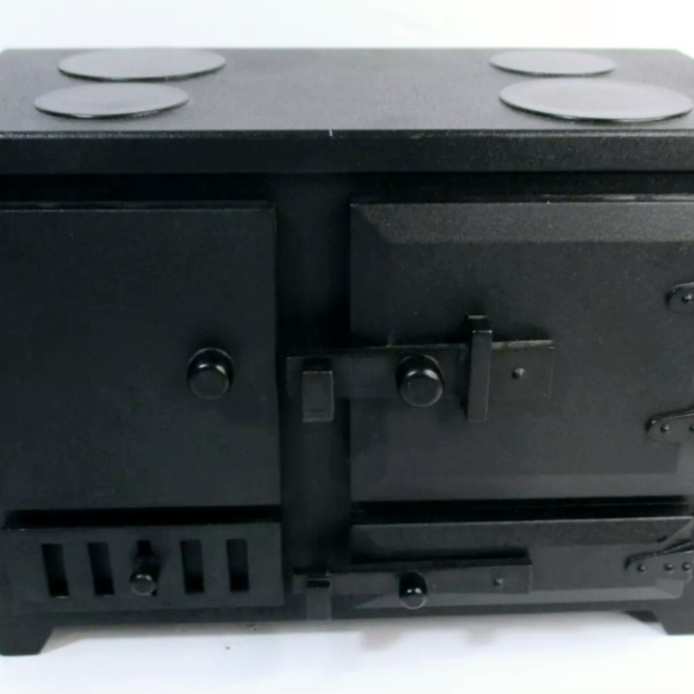 Black Cast Iron Stove